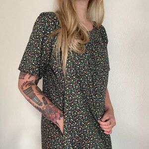 Vintage Handmade Floral House Dress